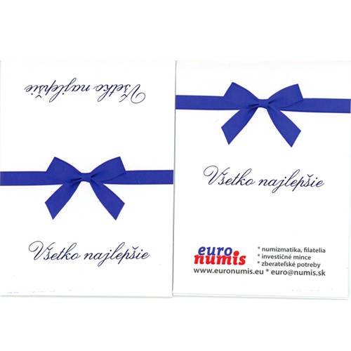 Papierový prebal na Etue NOBILE, Všetko najlepšie - modrý
