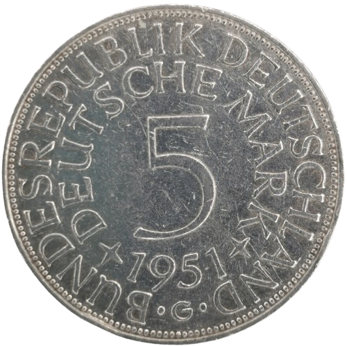 5 Mark 1951 G Nemecko (NSR)