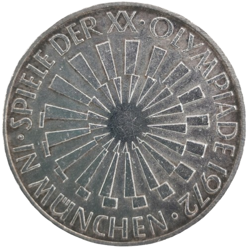 10 Mark 1972 D Nemecko (NSR), Olympic Games, Munich 1972 - Emblém