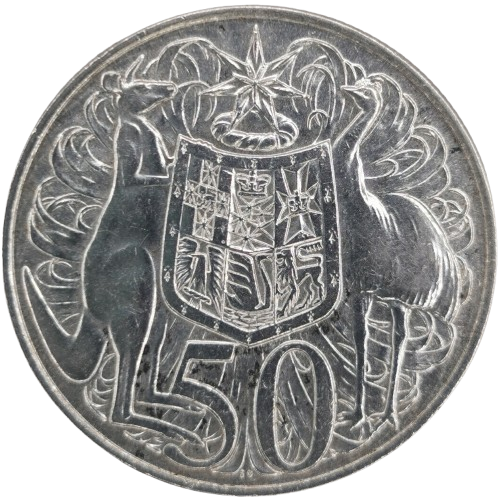 50 Cents 1966 Austrália, Alžbeta II.
