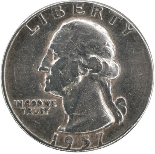 Quarter Dollar 1957 P USA, Washington