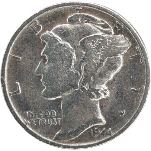 1 Dime 1944 P USA, Mercury Dime 