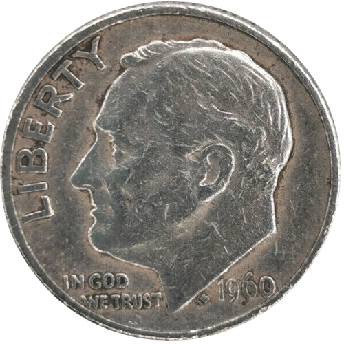 1 Dime 1960 D USA, Roosevelt Dime