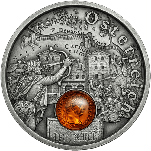 Dollar 2026 Niue BU Antiqued 17,5 g Ag, Amber Route - Austria (Rakúsko)