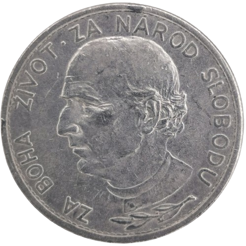 5 Koruna 1939 Slovenský štát (variant) (ťuknutá hrana)