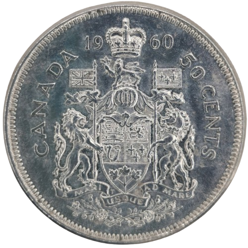 50 Cents 1960 Kanada, Alžbeta II.