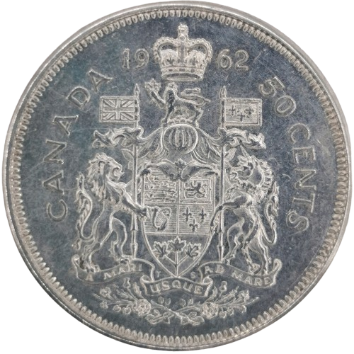 50 Cents 1962 Kanada, Alžbeta II.