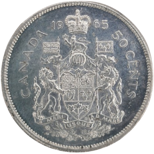 50 Cents 1965 Kanada, Alžbeta II.