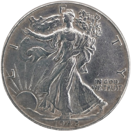 Half Dollar 1942 P USA, Walking Liberty