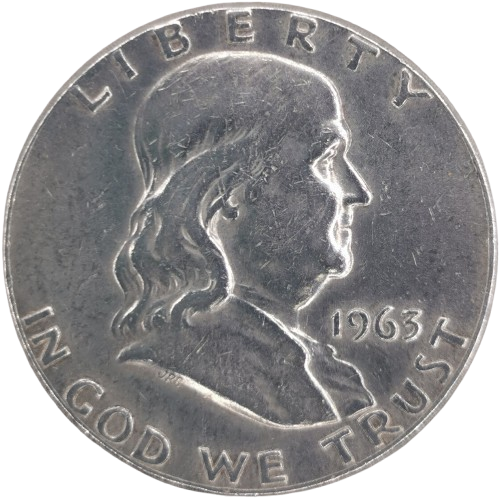 Half Dollar 1963 P USA, Franklin