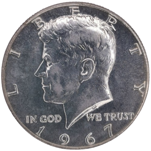 Half Dollar 1967 P USA, John F. Kennedy 