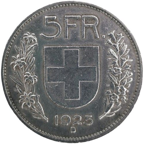 5 Francs 1925 Švajčiarsko