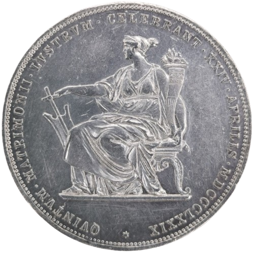 2 Florin 1879 Rakúsko Uhorsko, Výročie striebornej svadby
