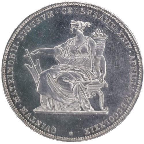 2 Florin 1879 Rakúsko Uhorsko, Výročie striebornej svadby