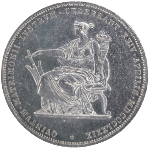 2 Florin 1879 Rakúsko Uhorsko, Výročie striebornej svadby