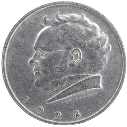 2 Schilling 1928 Rakúsko, Franz Schubert