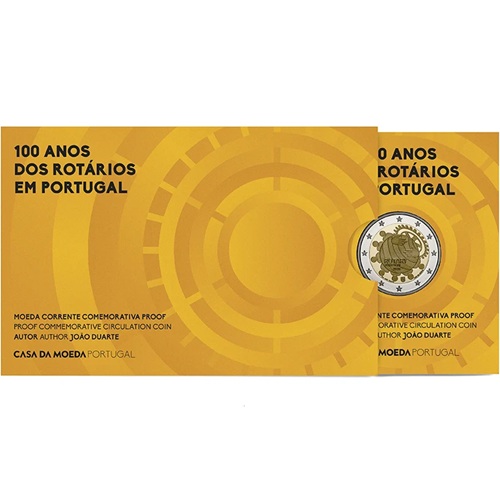 2 euro 2026 Portugalsko cc.PROOF, organizácia Rotary