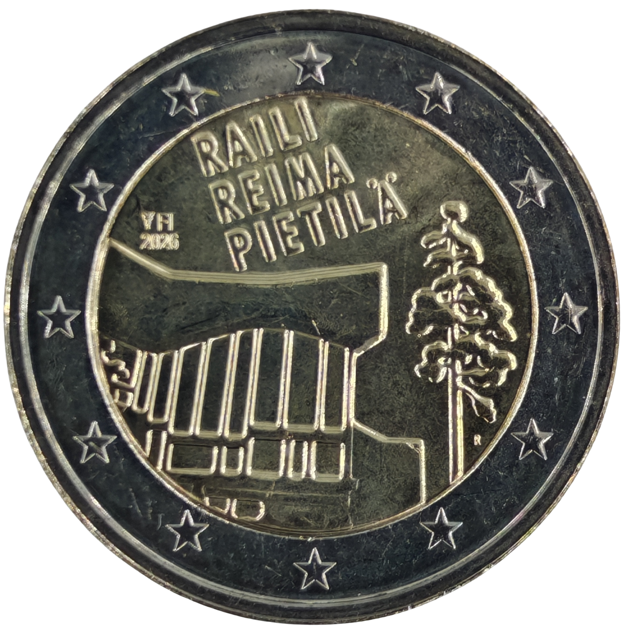 2 euro 2026 Fínsko cc.UNC, architekti Raila a Reima Pietilä