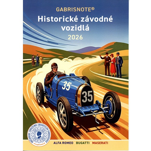 Folder historické závodné vozidlá 2026 UNC F1 Alfa Romeo, Bugatti Tipo 35, Maserati 4CL