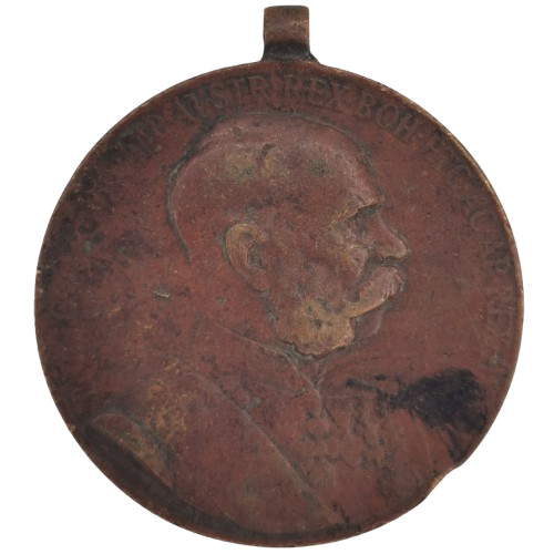 Medaila, 1898 Rakúsko Uhorsko, František Jozef I. - Signum Memoriae (ťuknutá hrana)