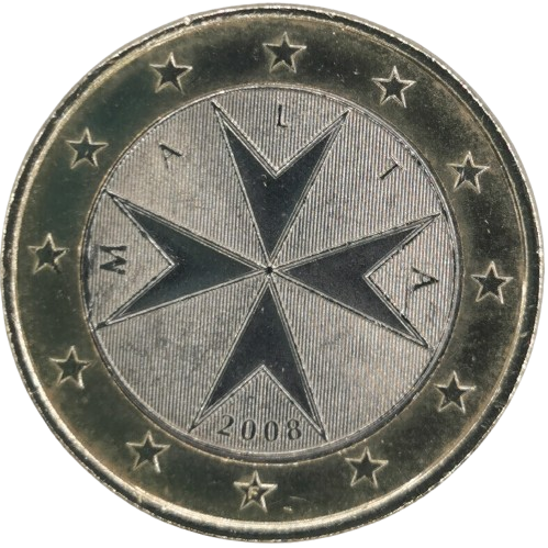 1 euro 2008 Malta ob.UNC