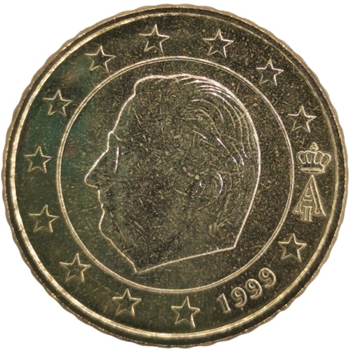 50 cent 1999  Belgicko ob.UNC