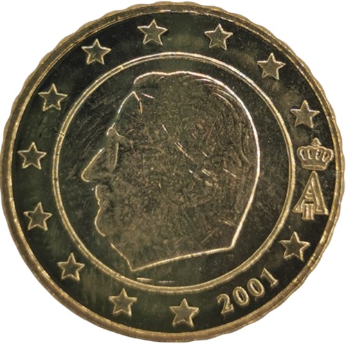 10 cent 2001 Belgicko ob.UNC
