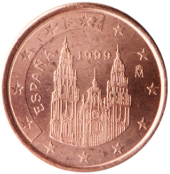 1 cent 2003 Španielsko ob.UNC