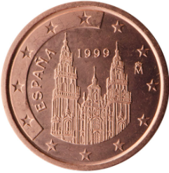 5 cent 2003 Španielsko ob.UNC