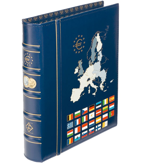 Zakladač  VISTA, "Euro" potlač, modrý (CLOPBIEUBL)