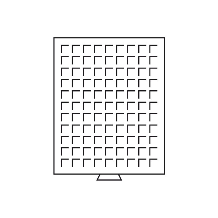 Mincový box MB na 99 štvorcových otvorov 19 mm, šedý (MBG99)