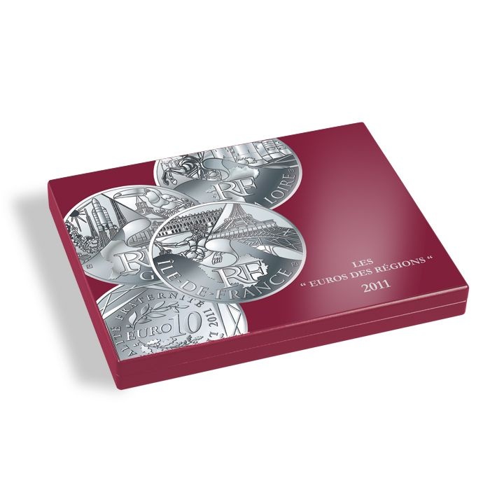 Kazeta VOLTERRA UNO de Luxe, 27 x 10 euro mince v kapsli "EUROS DES RÉGIONS 2011" (HMKREGF11)