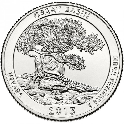 Quarter Dollar 2013 S USA UNC, Great Basin