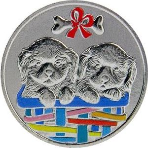 Žetón farbený "Psíkovia" (670410)