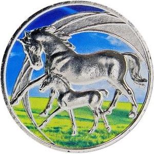 Žetón farbený "Koníky" (670411)