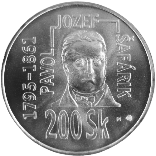 200 korún 1995 Slovensko BK, Pavol Jozef Šafárik