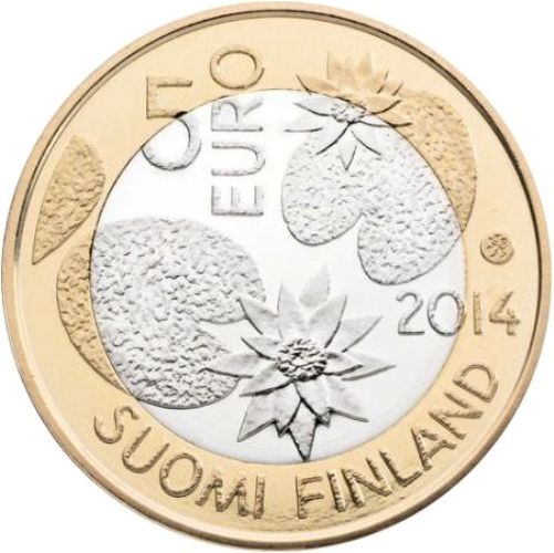 5 euro 2014 Fínsko UNC Nordic Nature - Wilderness