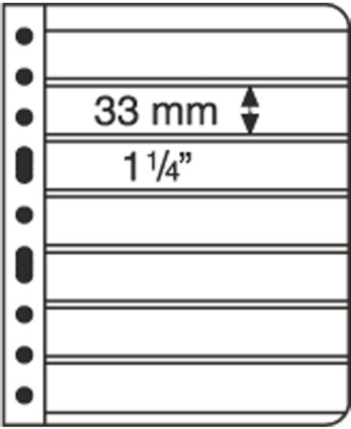 Listy VARIO, 5ks/bal, 7 riadkové, čierne (VARIO7S)