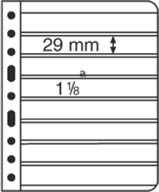 Listy VARIO, 5ks/bal, 8 riadkové, čierne (VARIO8S)