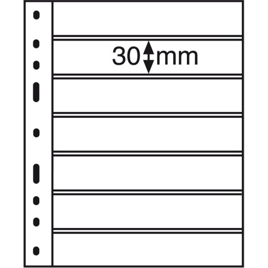 Listy OPTIMA, 10ks/bal, 7 riadkové, čierny (OPTIMA7S)