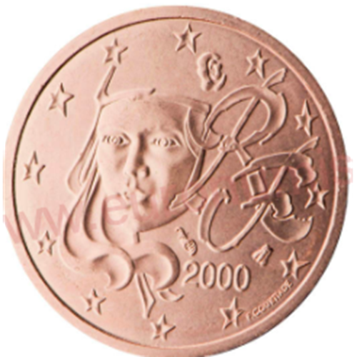 2 CENT Francúzsko 2000 ob.UNC