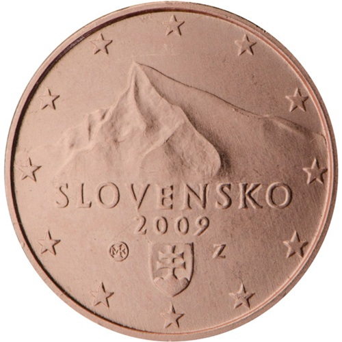 1 cent 2009 Slovensko ob.UNC
