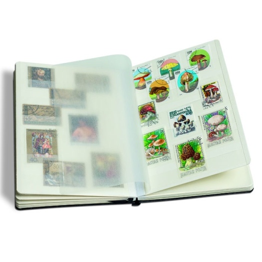 Album TRAVEL, DIN A5/Master, 12 listov, 6 pergamenových pások, čierny (TRAVEL5/12S)
