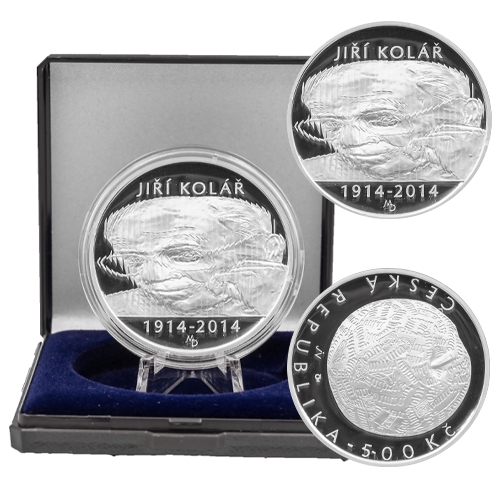 500 Korún 2014 Česko PROOF, Jiří Kolář 