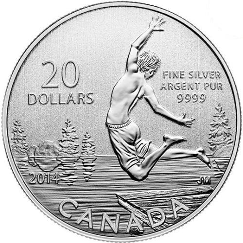20 Dollars 2014 Kanada PROOF Sommer time