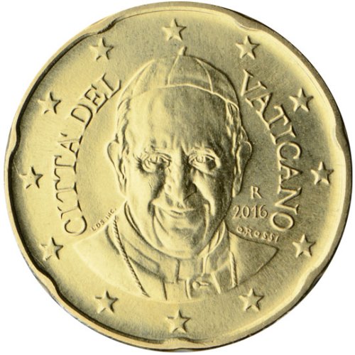 20 cent 2015 Vatikán ob.UNC František