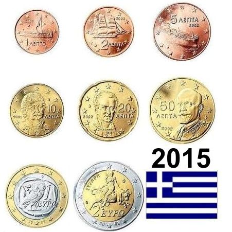 SET 2015 Grécko UNC