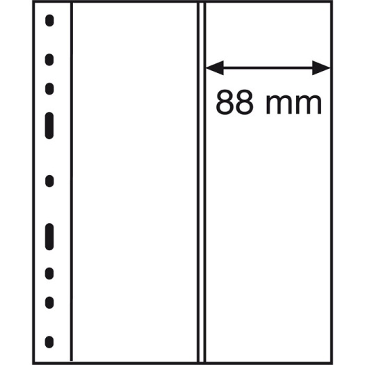Listy OPTIMA 88 x 245mm 10ks/bal priesvitné (OPTIMA2VC)