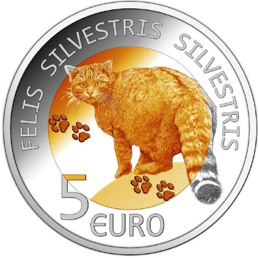 5 euro 2015 Luxembursko PROOF "Divá mačka"
