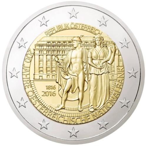 2 euro 2016 Rakúsko cc.UNC  Národná banka Rakúska